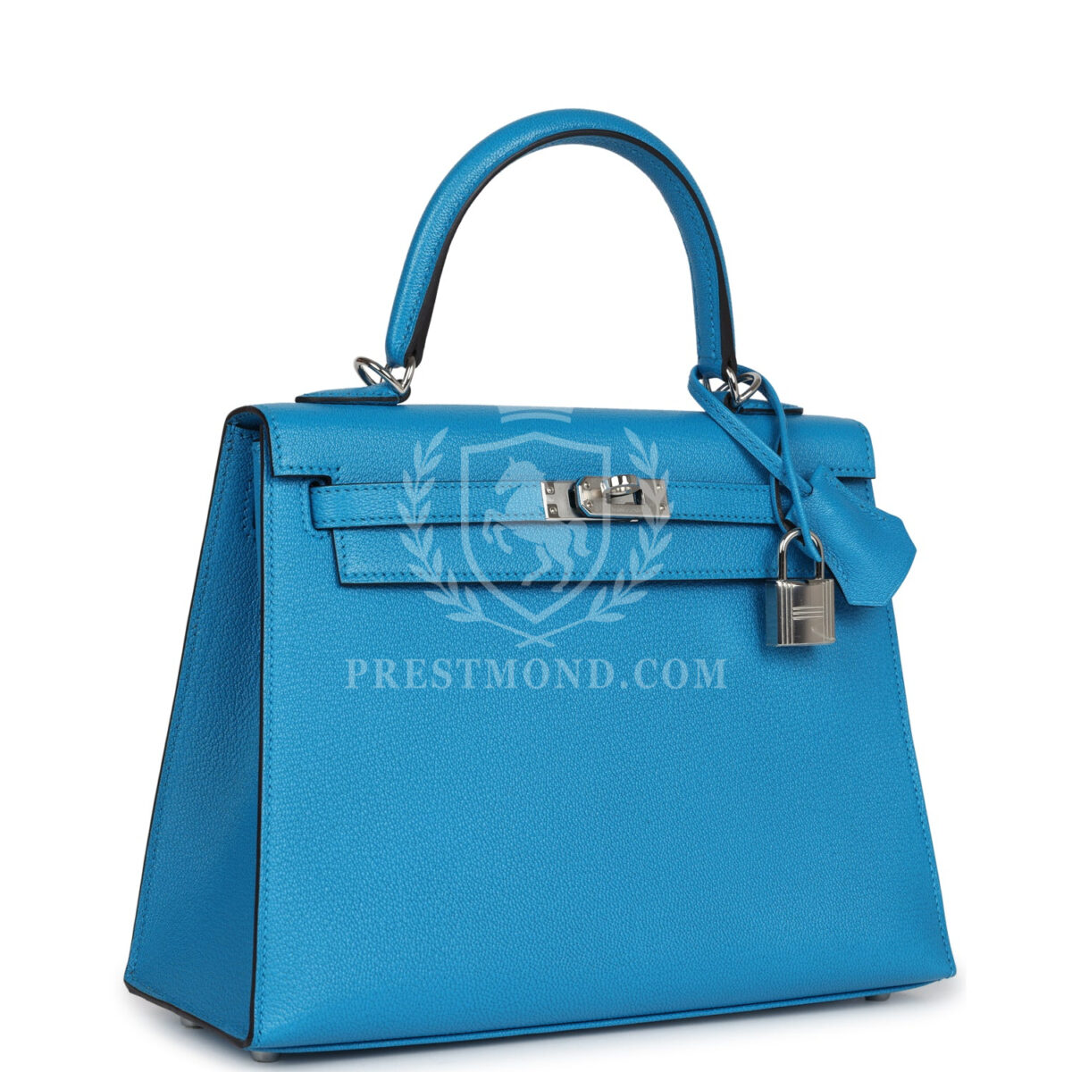 Hermes Kelly Sellier 25 Bleu Zanzibar Chevre PHW — изображение 2