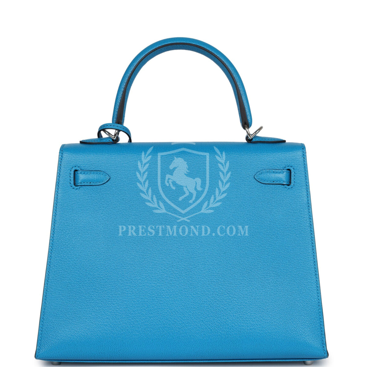 Hermes Kelly Sellier 25 Bleu Zanzibar Chevre PHW — изображение 4