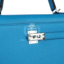 Hermes Kelly Sellier 25 Bleu Zanzibar Chevre PHW