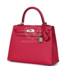 Hermes Kelly Sellier 25 Framboise Verso Epsom PHW