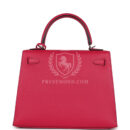 Hermes Kelly Sellier 25 Framboise Verso Epsom PHW