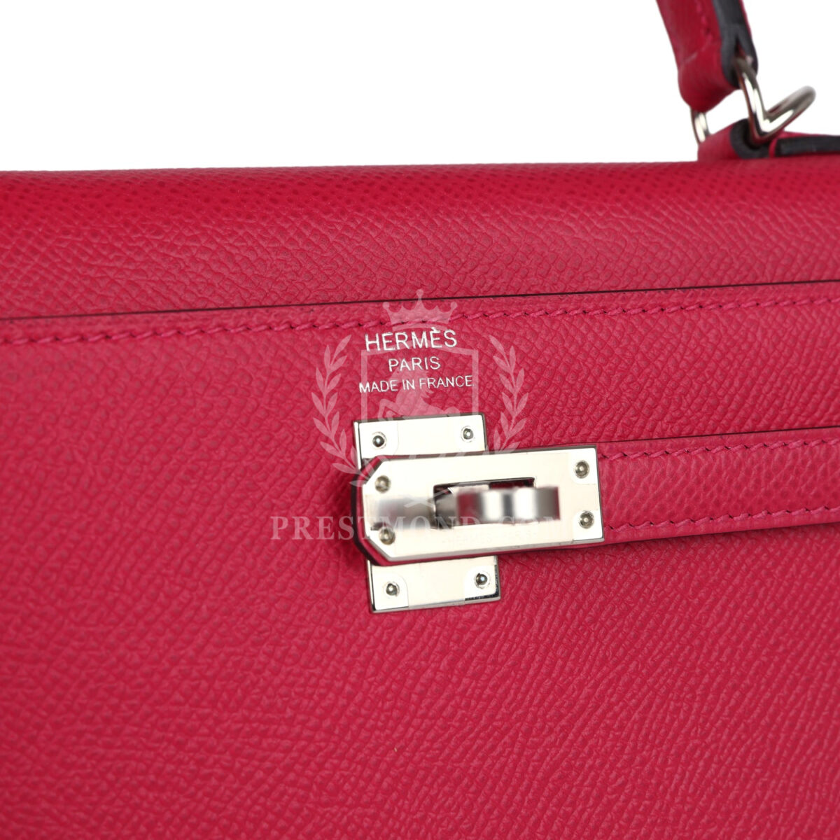 Hermes Kelly Sellier 25 Framboise Verso Epsom PHW — изображение 7