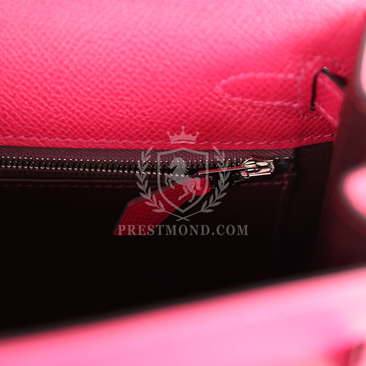 Hermes Kelly Sellier 25 Framboise Verso Epsom PHW — изображение 9
