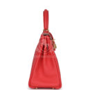 Hermes Kelly Retourne 28 Rose Shocking Chevre GHW