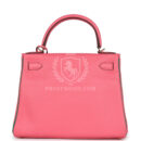 Hermes Special Order (HSS) Kelly Retourne 28 Rose Azalee and Vert Vertigo Swift GHW