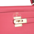 Hermes Special Order (HSS) Kelly Retourne 28 Rose Azalee and Vert Vertigo Swift GHW