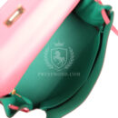 Hermes Special Order (HSS) Kelly Retourne 28 Rose Azalee and Vert Vertigo Swift GHW