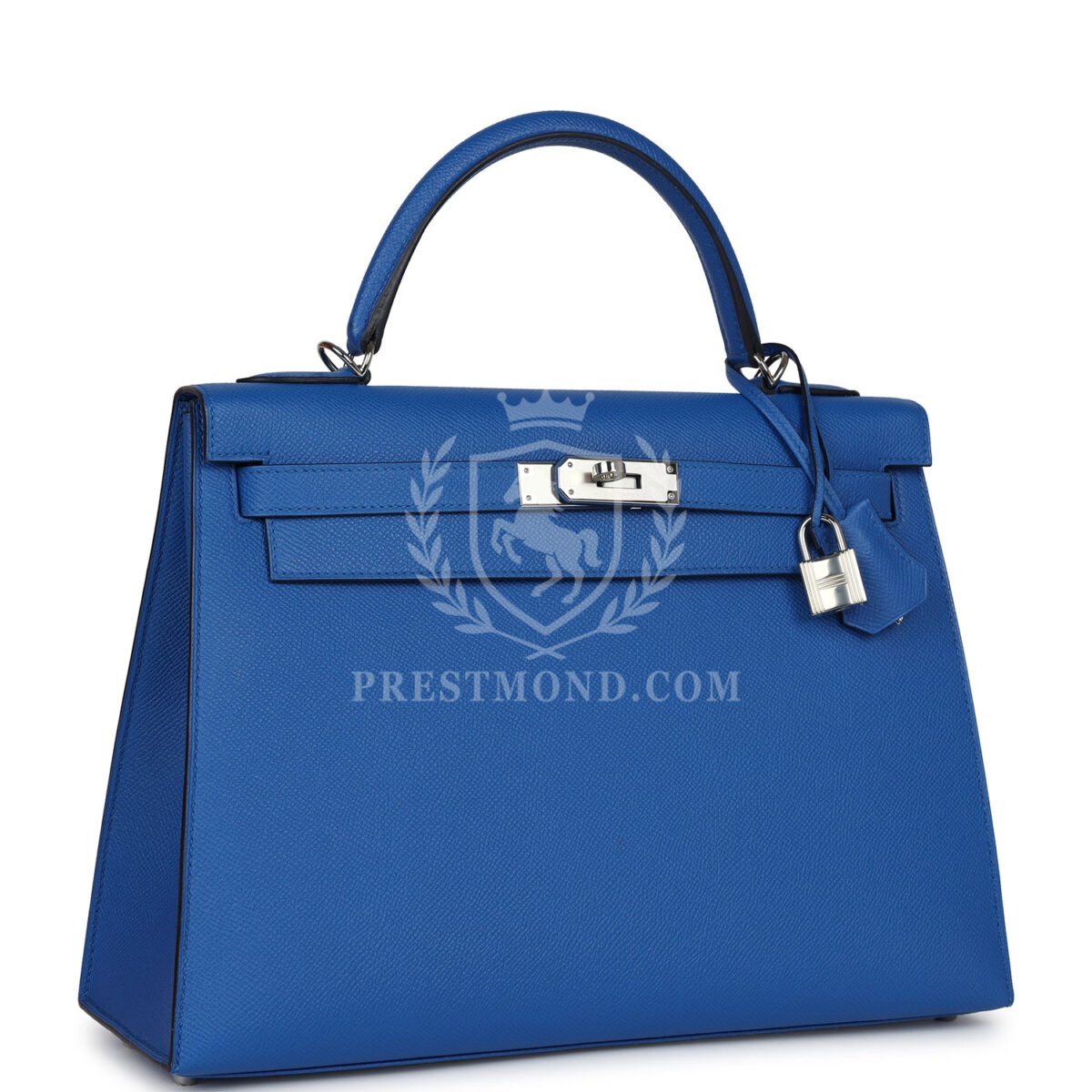 Hermes Kelly Sellier 32 Bleu France Epsom PHW — изображение 2