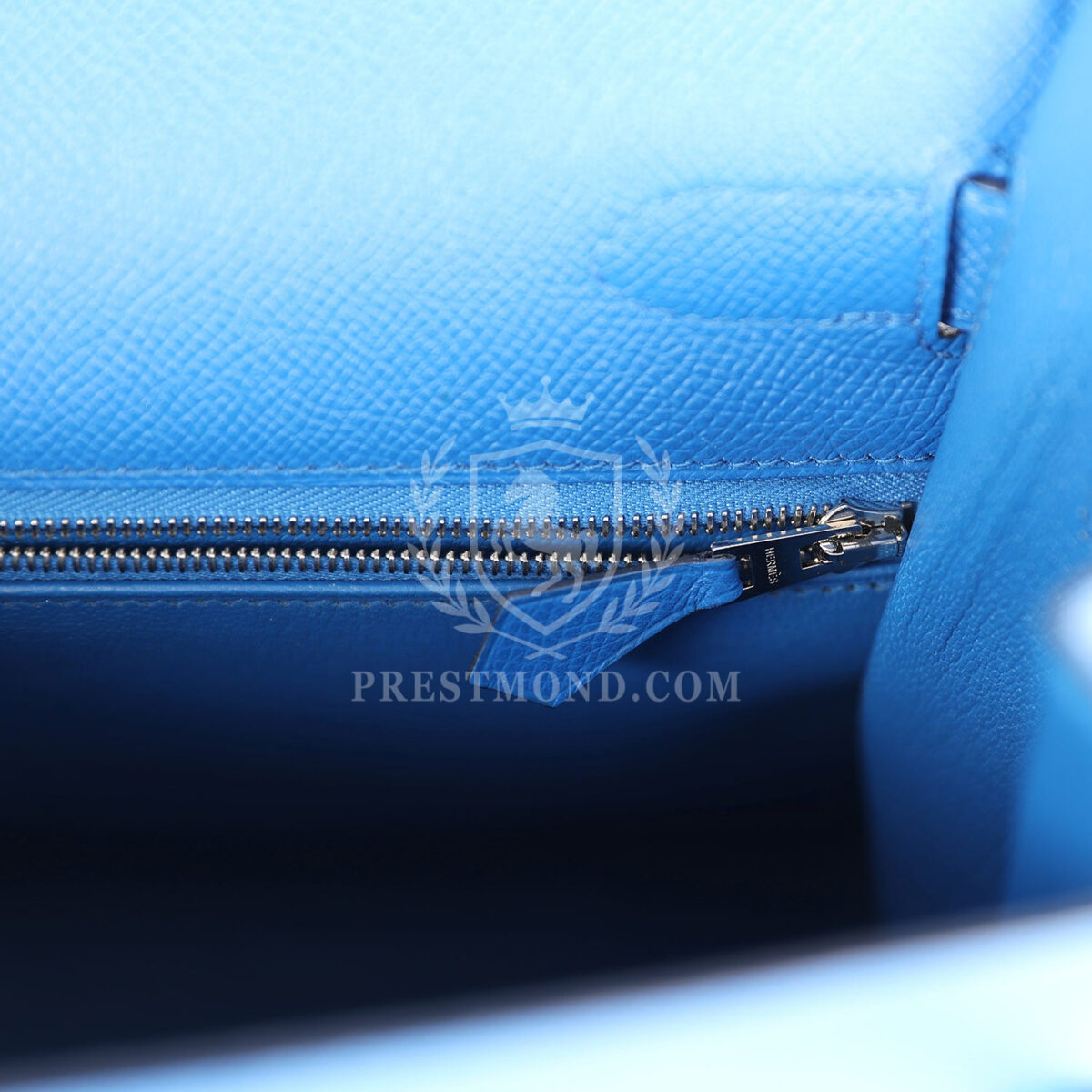 Hermes Kelly Sellier 32 Bleu France Epsom PHW — изображение 9
