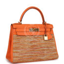 Hermes Kelly Retourne 28 Vibrato Orange Evercalf GHW