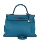Hermes Kelly Retourne 35 Cobalt Clemence GHW