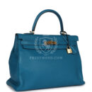 Hermes Kelly Retourne 35 Cobalt Clemence GHW