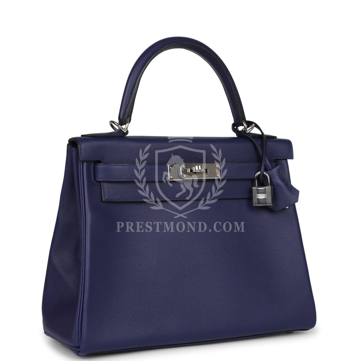 Hermes Kelly Retourne 28 Bleu Encre Verso Evercolor PHW — изображение 2