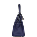 Hermes Kelly Retourne 28 Bleu Encre Verso Evercolor PHW