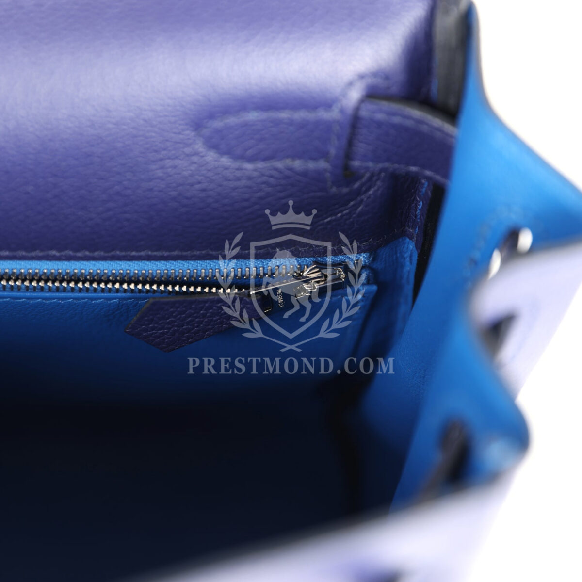 Hermes Kelly Retourne 28 Bleu Encre Verso Evercolor PHW — изображение 9