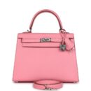 Hermes Kelly Sellier 25 Rose Confetti Epsom PHW