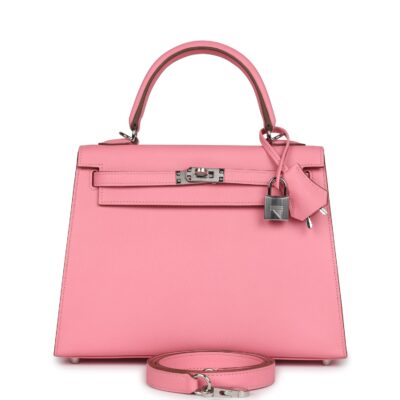 Hermes Kelly Sellier 25 Rose Confetti Epsom PHW