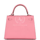 Hermes Kelly Sellier 25 Rose Confetti Epsom PHW