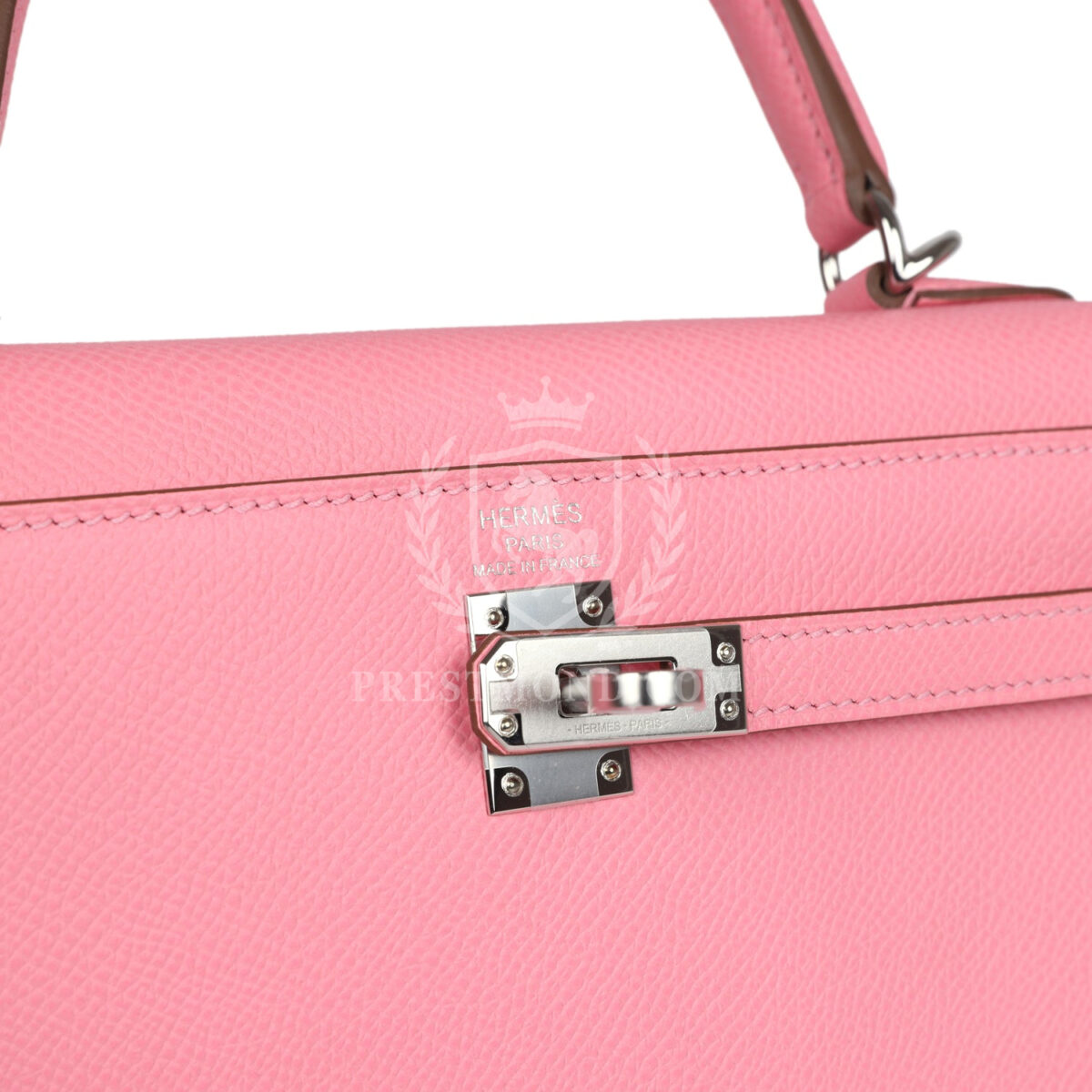 Hermes Kelly Sellier 25 Rose Confetti Epsom PHW — изображение 7