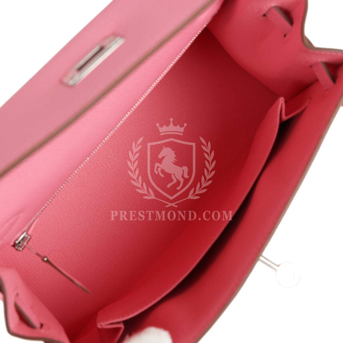 Hermes Kelly Sellier 25 Rose Confetti Epsom PHW — изображение 8