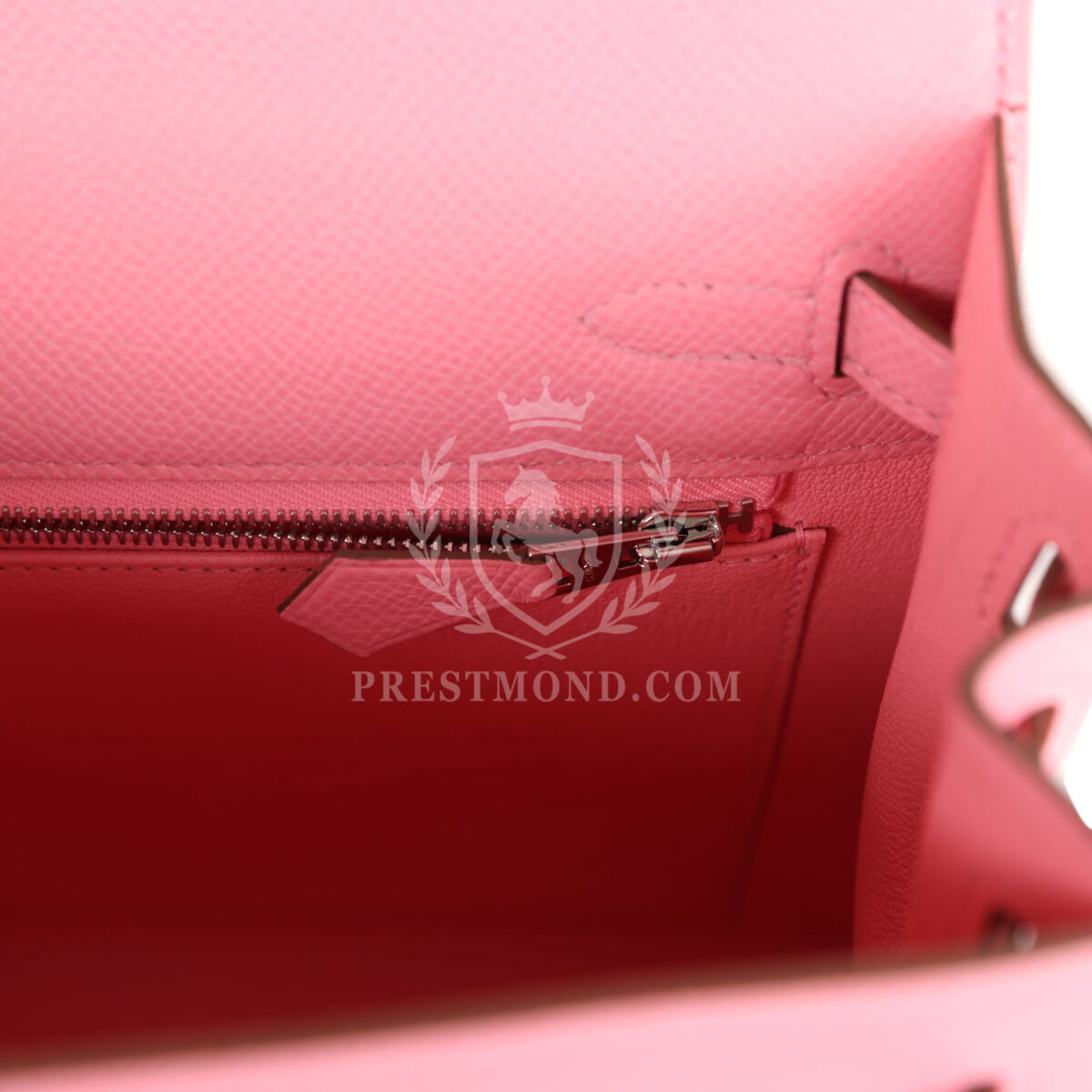 Hermes Kelly Sellier 25 Rose Confetti Epsom PHW — изображение 9