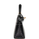 Hermes Special Order (HSS) Kelly Sellier 20 Gris Perle and Black Matte Alligator GHW
