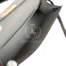 Hermes Special Order (HSS) Kelly Sellier 20 Gris Perle and Black Matte Alligator GHW