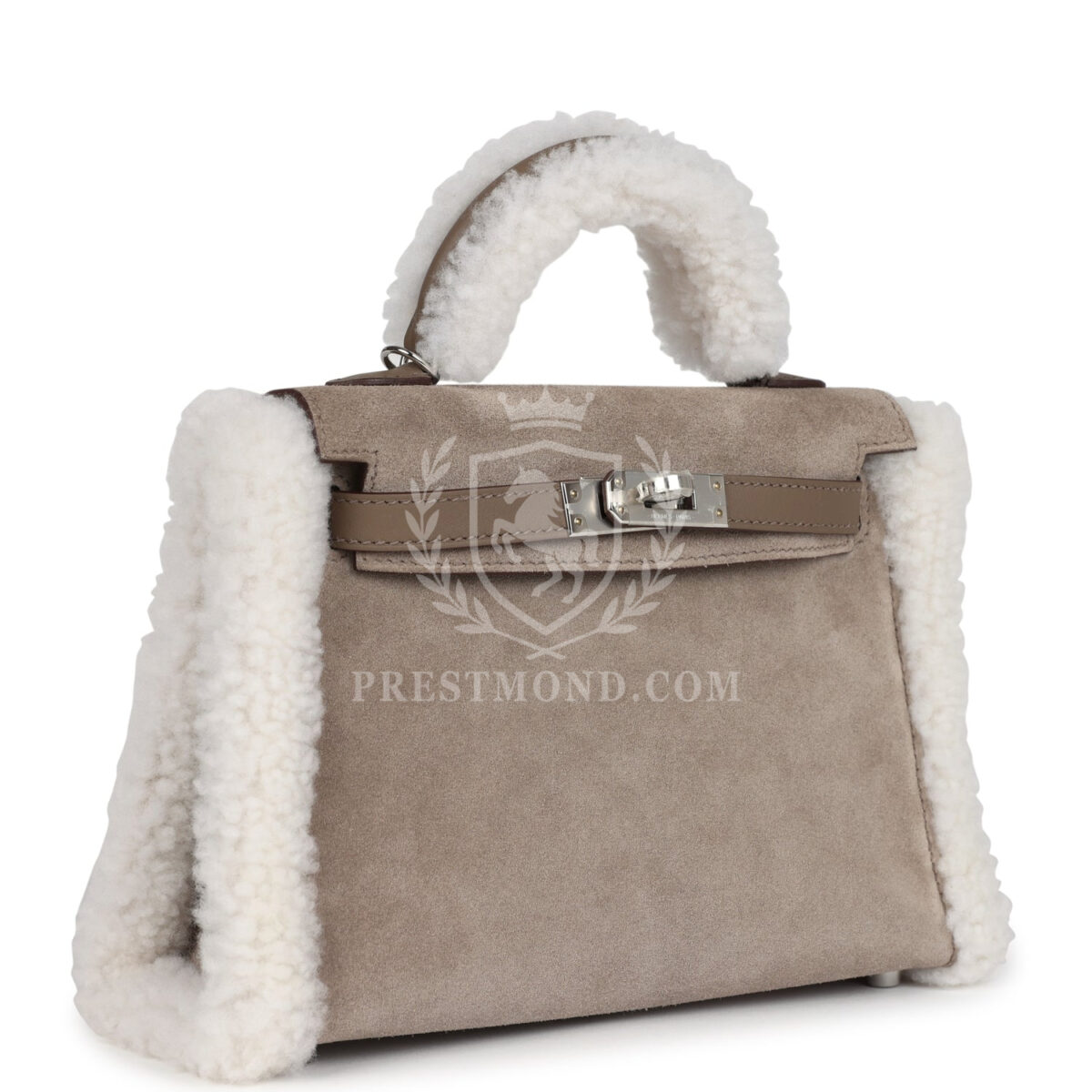 Hermes Teddy Kelly 20 Gris Caillou and Etoupe Swift PHW — изображение 2