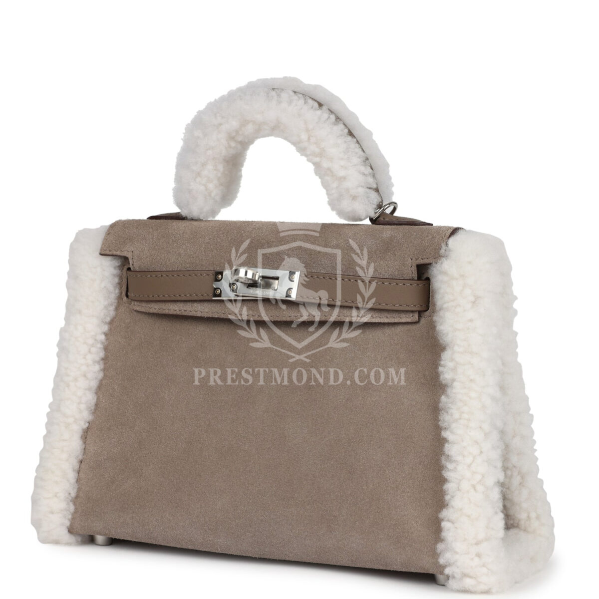 Hermes Teddy Kelly 20 Gris Caillou and Etoupe Swift PHW — изображение 5