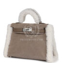 Hermes Teddy Kelly 20 Gris Caillou and Etoupe Swift PHW
