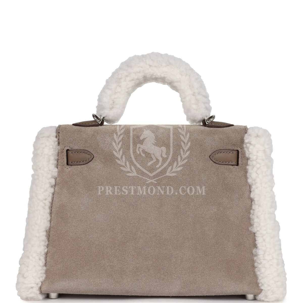 Hermes Teddy Kelly 20 Gris Caillou and Etoupe Swift PHW — изображение 4