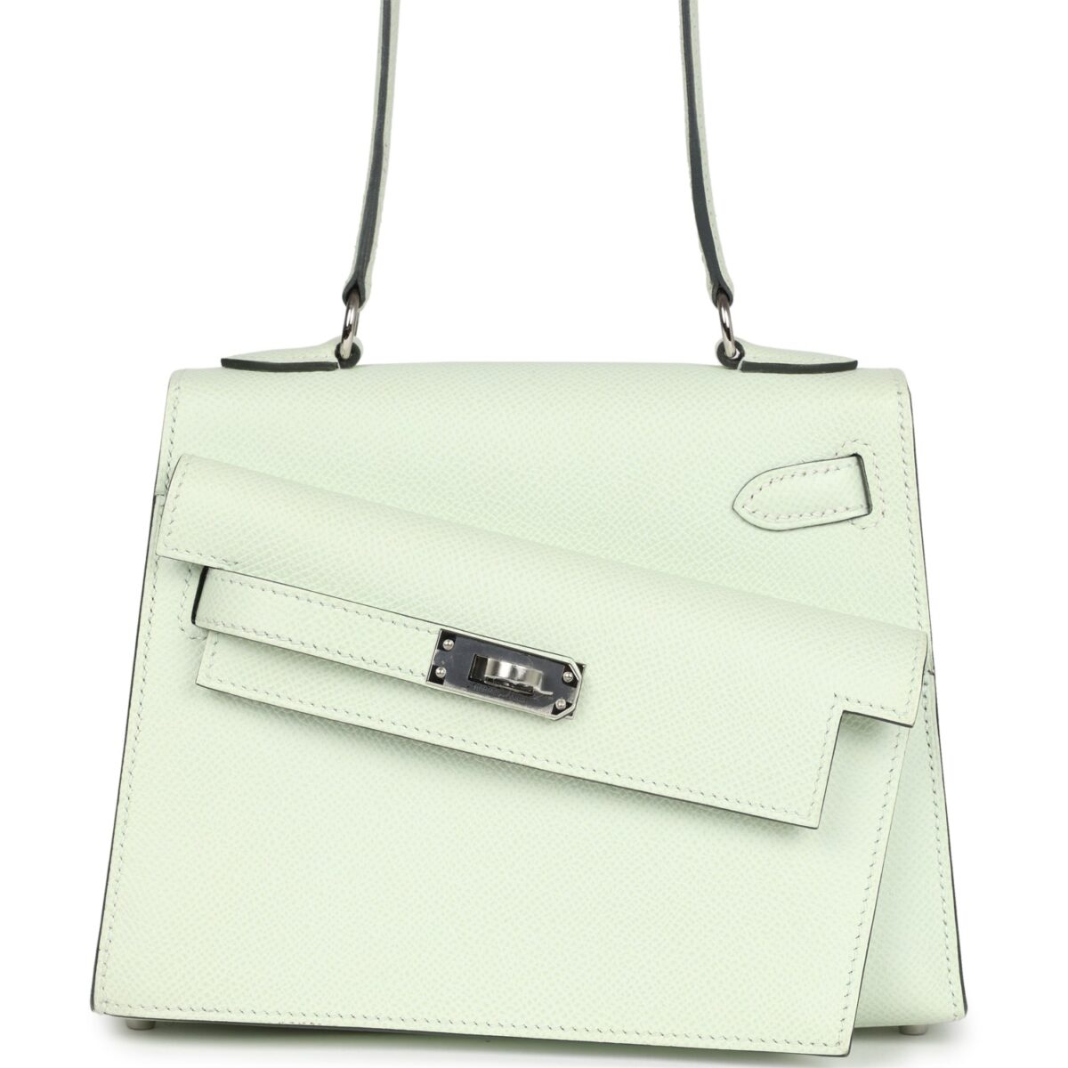 Hermes Kelly Sellier en Desordre 20 Vert Fizz Epsom PHW