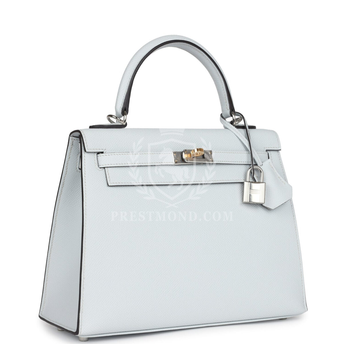 Hermes Kelly Sellier 25 Gris Platine Epsom EHW — изображение 2