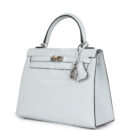 Hermes Kelly Sellier 25 Gris Platine Epsom EHW