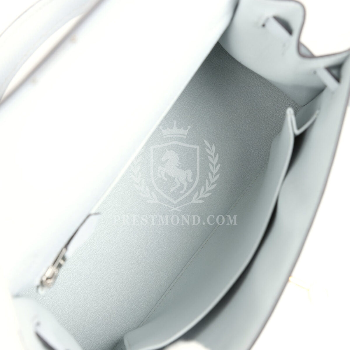 Hermes Kelly Sellier 25 Gris Platine Epsom EHW — изображение 8