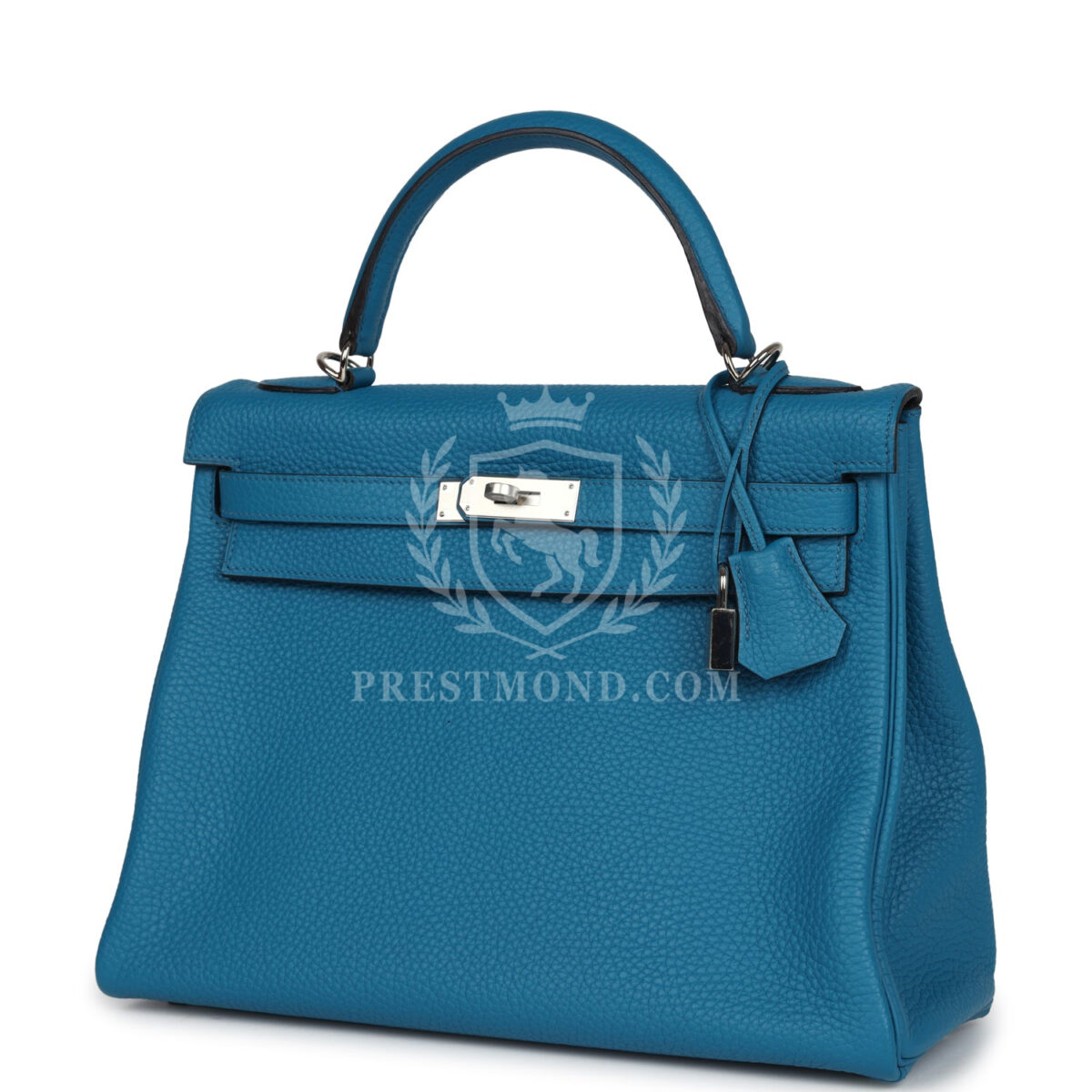 Hermes Kelly Retourne 32 Cobalt Clemence PHW — изображение 5