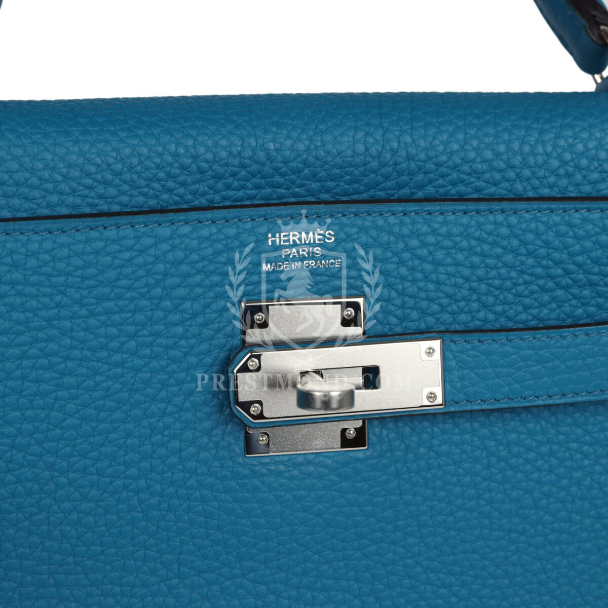 Hermes Kelly Retourne 32 Cobalt Clemence PHW — изображение 7