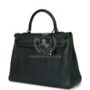 Hermes Ghillies Kelly 35 Retourne Vert Fonce Clemence and Vert Anglais Evercolor PHW