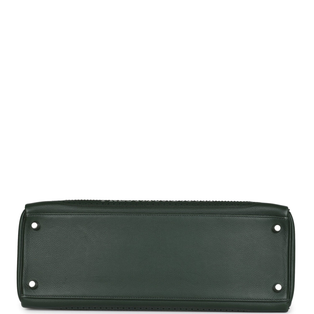 Hermes Ghillies Kelly 35 Retourne Vert Fonce Clemence and Vert Anglais Evercolor PHW — изображение 6