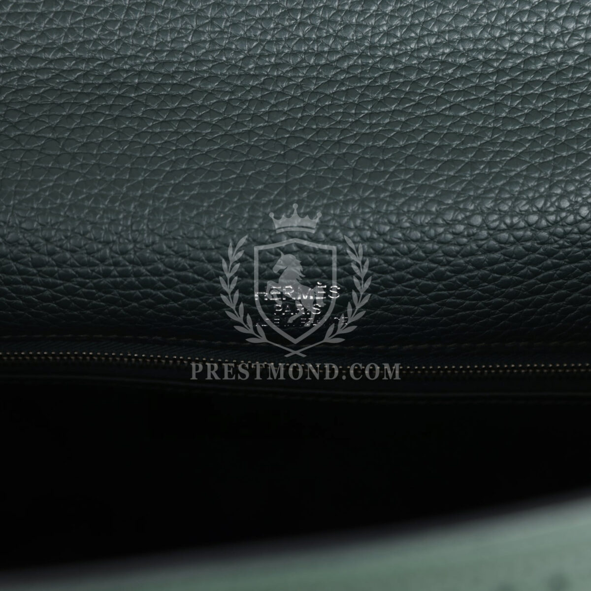 Hermes Ghillies Kelly 35 Retourne Vert Fonce Clemence and Vert Anglais Evercolor PHW — изображение 7