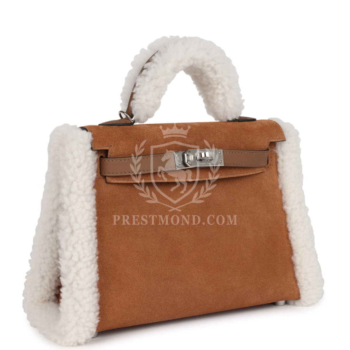 Hermes Teddy Kelly 20 Chamois Shearling and Swift PHW — изображение 2