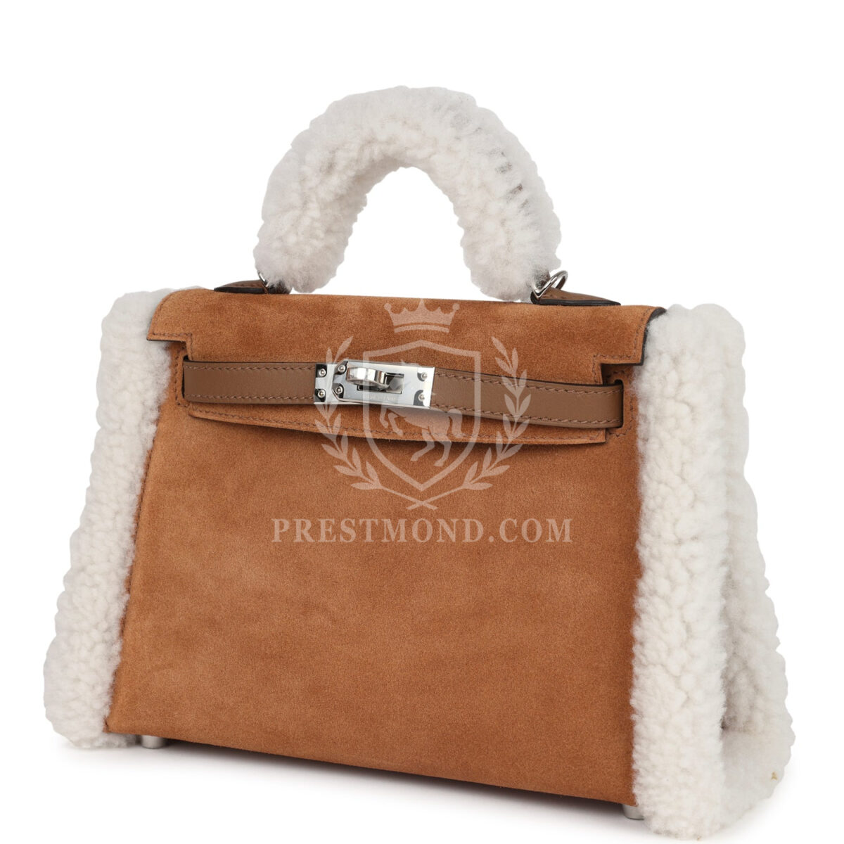 Hermes Teddy Kelly 20 Chamois Shearling and Swift PHW — изображение 5