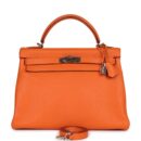 Hermes Kelly Retourne 32 Orange Togo PHW
