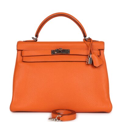 Hermes Kelly Retourne 32 Orange Togo PHW