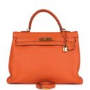 Hermes Kelly Retourne 35 Orange Togo GHW