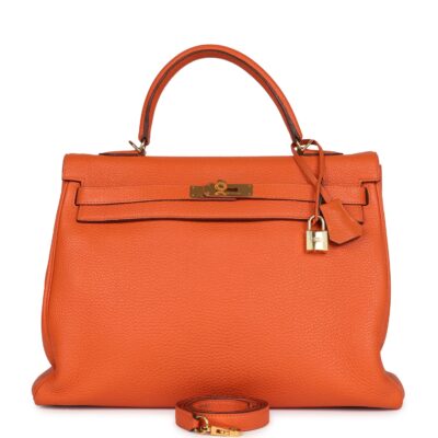 Hermes Kelly Retourne 35 Orange Togo GHW