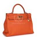 Hermes Kelly Retourne 35 Orange Togo GHW