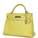 Hermes Kelly Retourne 32 Lime Candy Epsom PHW