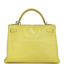 Hermes Kelly Retourne 32 Lime Candy Epsom PHW