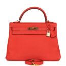Hermes Kelly Retourne 32 Capucine Togo GHW